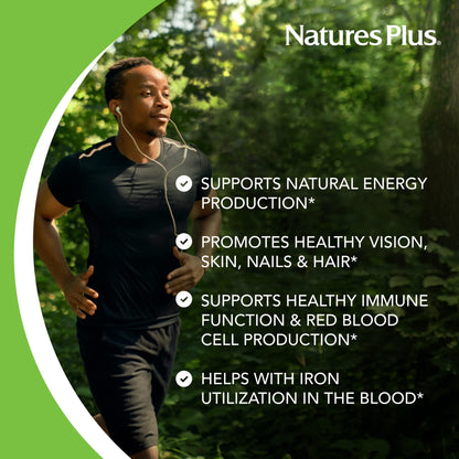 Natures Plus Vitamin B2 (Riboflavin) 100 mg – 90 Vegetarian Tablets