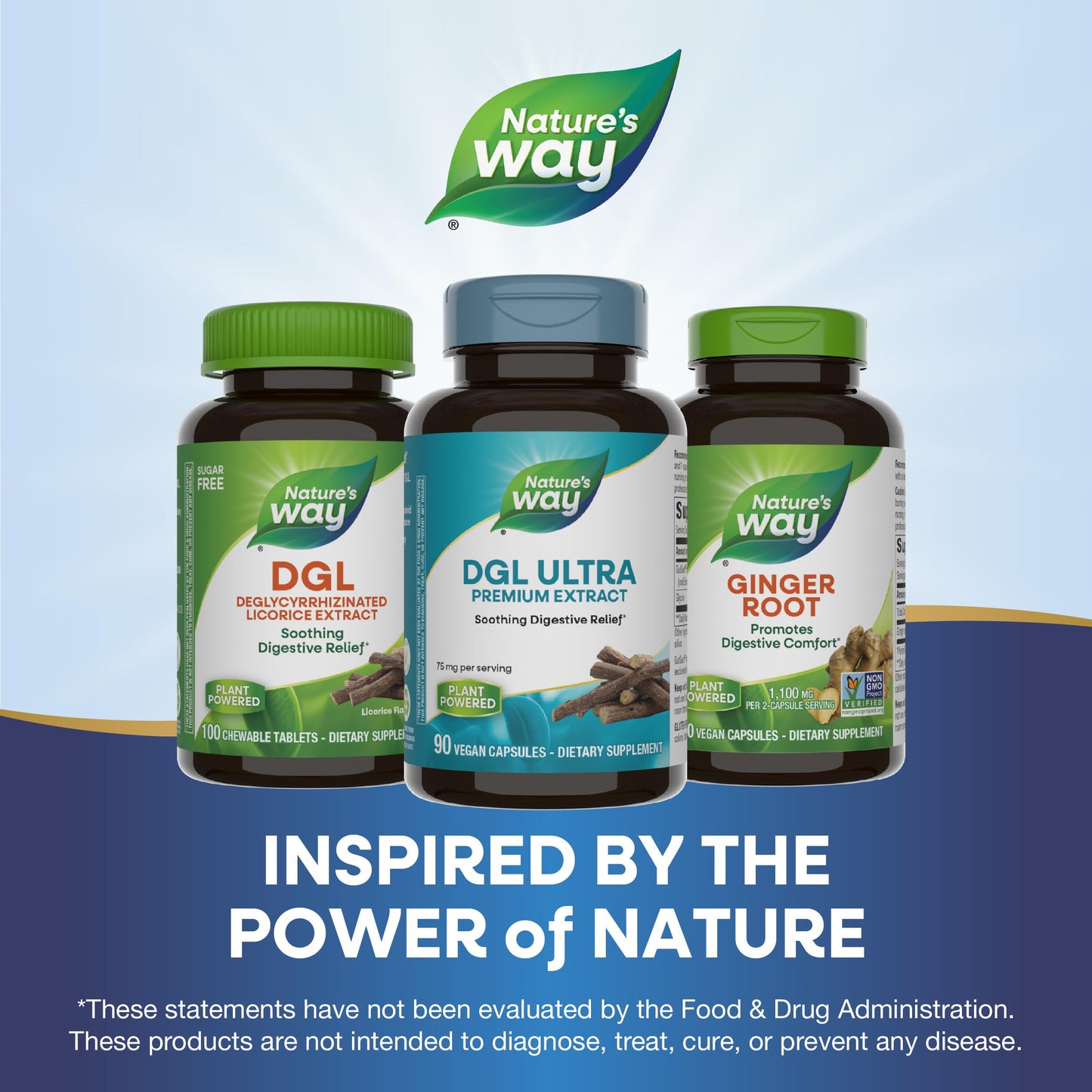 Nature's Way DGL Ultra Licorice Root Extract with GutGard – 75 mg, 90 Vegan Capsules