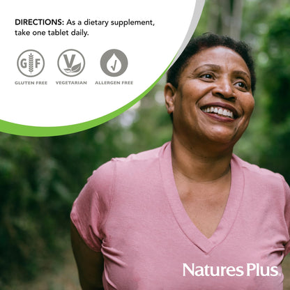 NaturesPlus Herbal Actives Black Cohosh - 30 Tablets | Menopause Support, Vegetarian & Gluten Free
