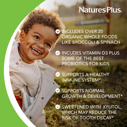 NaturesPlus Animal Parade Gold Children's Multivitamin - 4-Pack, Vegan & Gluten Free