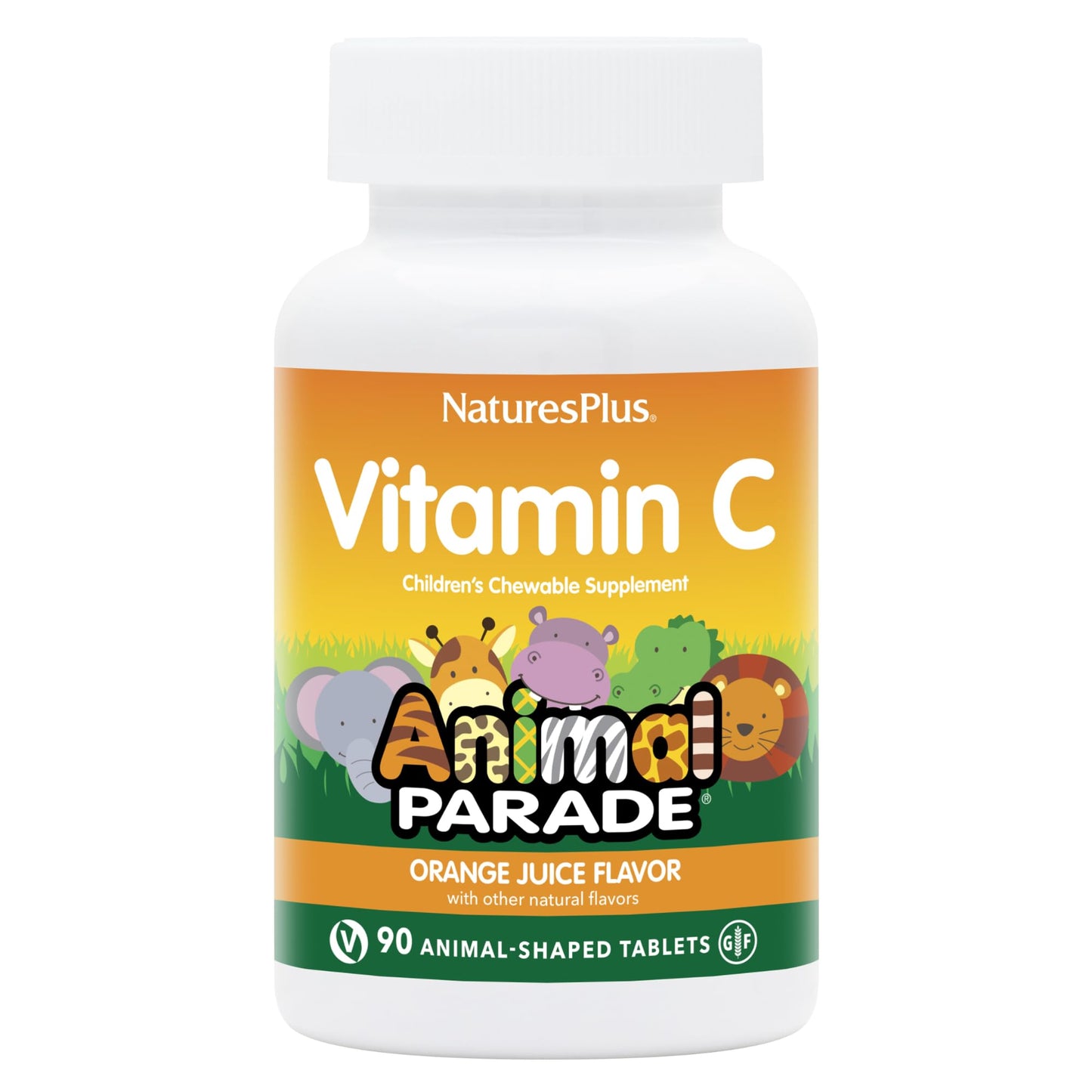 Nature's Plus Animal Parade Vitamin C Kids Chewables – Orange Flavor, 2-Pack