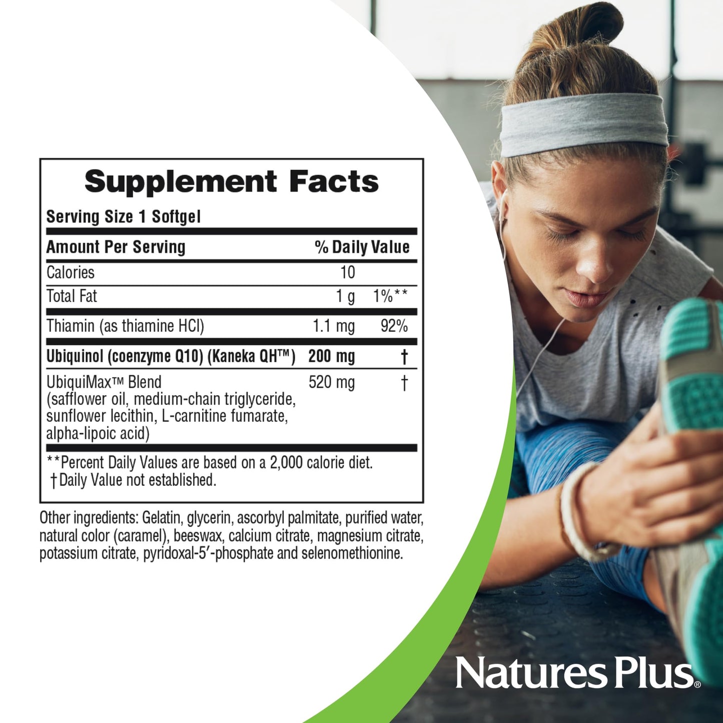NaturesPlus Beyond CoQ10 Ubiquinol 200 mg - 60 Softgels