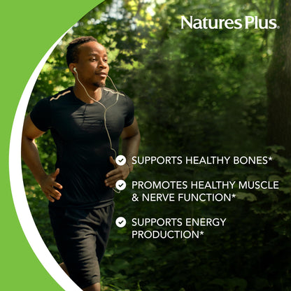 NaturesPlus Cal/Mag – 180 Vegetarian Tablets | 500 mg Calcium, 250 mg Magnesium | Supports Energy & Overall Well-Being