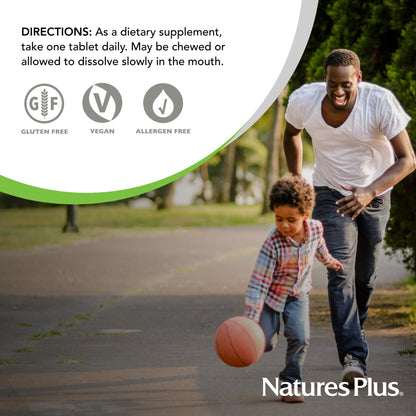 NaturesPlus Chewable Iron – Cherry, 90 Tablets x 2 Pack (180 Servings) | High-Potency Iron with Vitamin C & Herbs