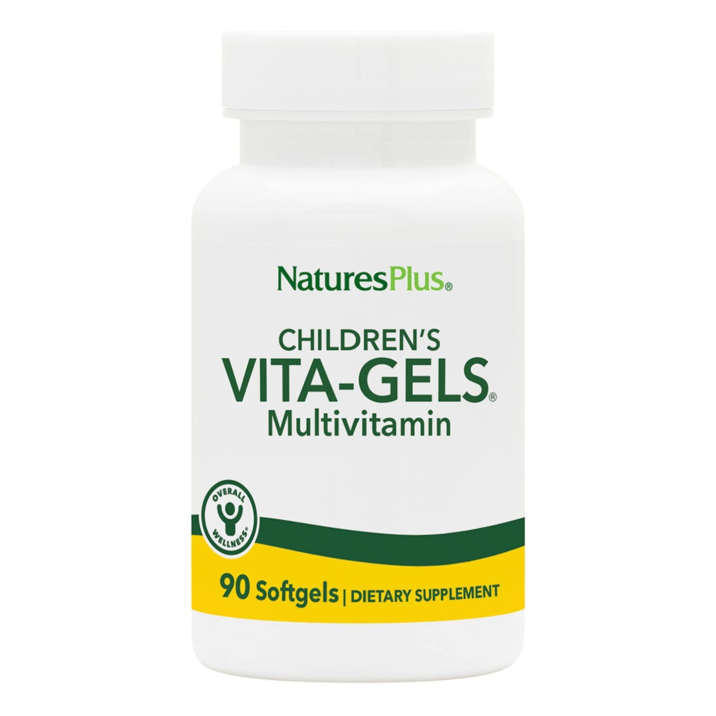 NaturesPlus Children's Vita-Gels Multivitamin – Orange Flavor, Gluten Free, 180 Servings (Pack of 2)