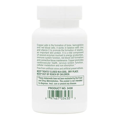 NaturesPlus Copper 3 mg - 90 Tablets | Supports Wellness, Gluten Free