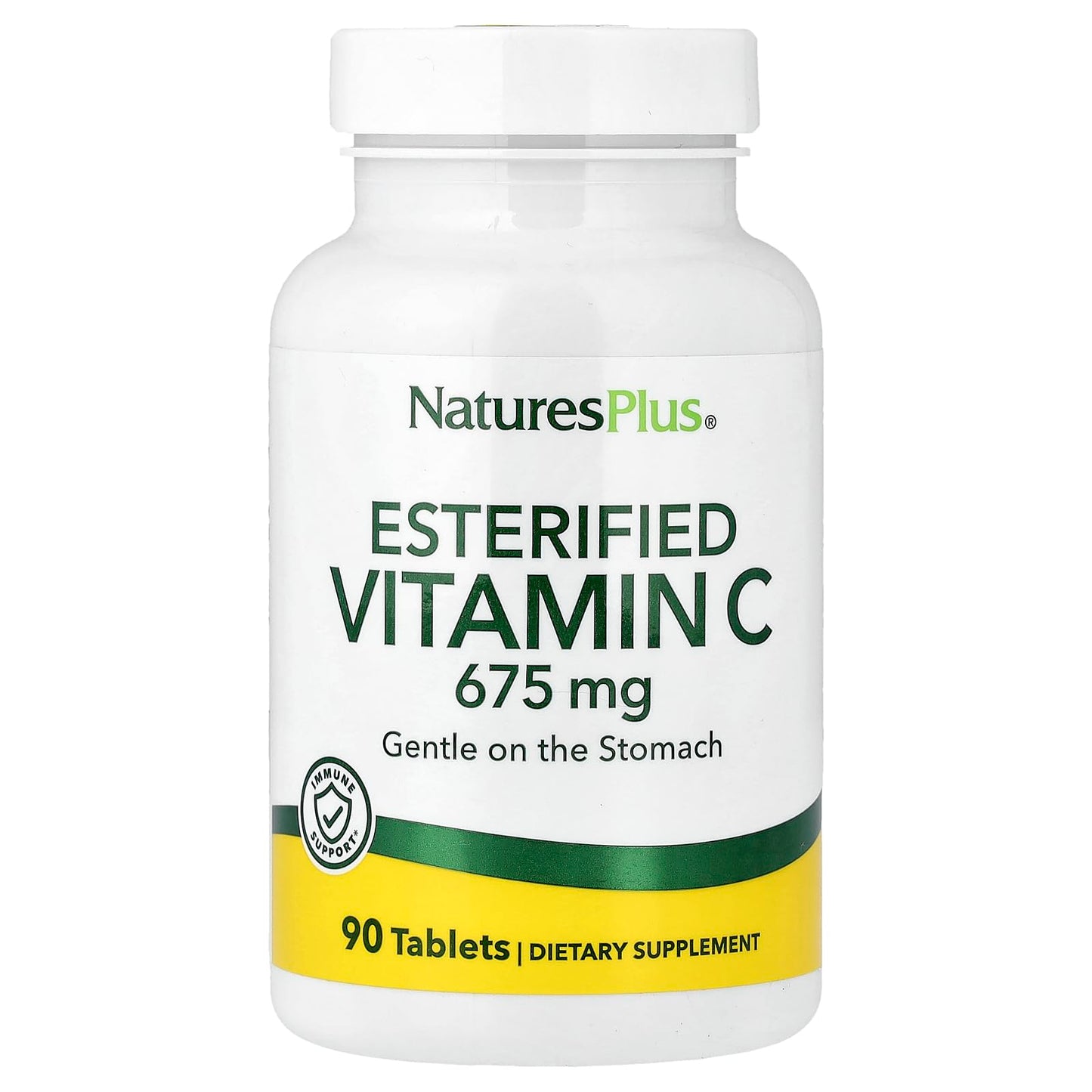 NaturesPlus Esterified Vitamin C 675 mg | 90 Tablets – Gentle on the Stomach, Gluten Free & Vegetarian