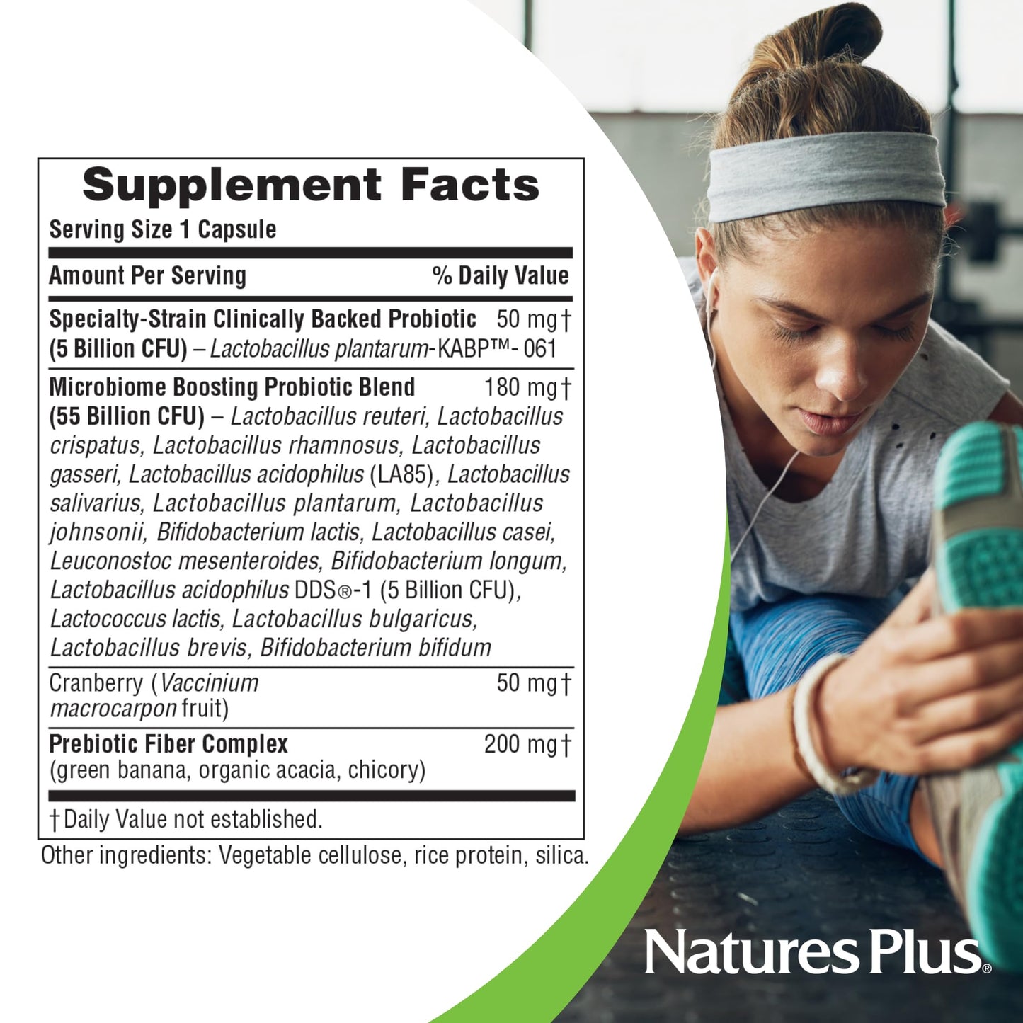 NaturesPlus GI Natural Probiotic Women – 30 Capsules | Digestive & Immune Support