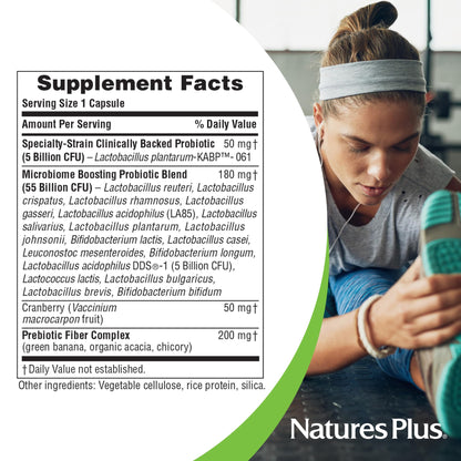 NaturesPlus GI Natural Probiotic Women – 30 Capsules | Digestive & Immune Support