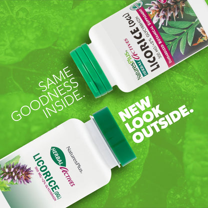 NaturesPlus Herbal Actives Licorice (DGL) 500 mg – 120 Servings | Digestive Support