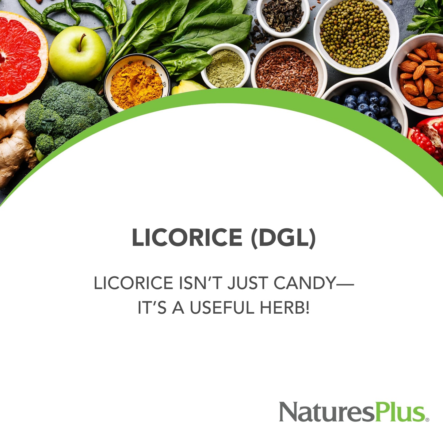 NaturesPlus Herbal Actives Licorice (DGL) 500 mg - 60 Capsules (Pack of 3) | Digestive Support & Well-Being