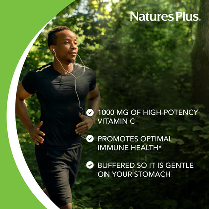 NaturesPlus Orange Juice Vitamin C 1000 mg – 60 Chewables | High-Potency Immune Support, Vegan & Gluten Free | 60 Servings