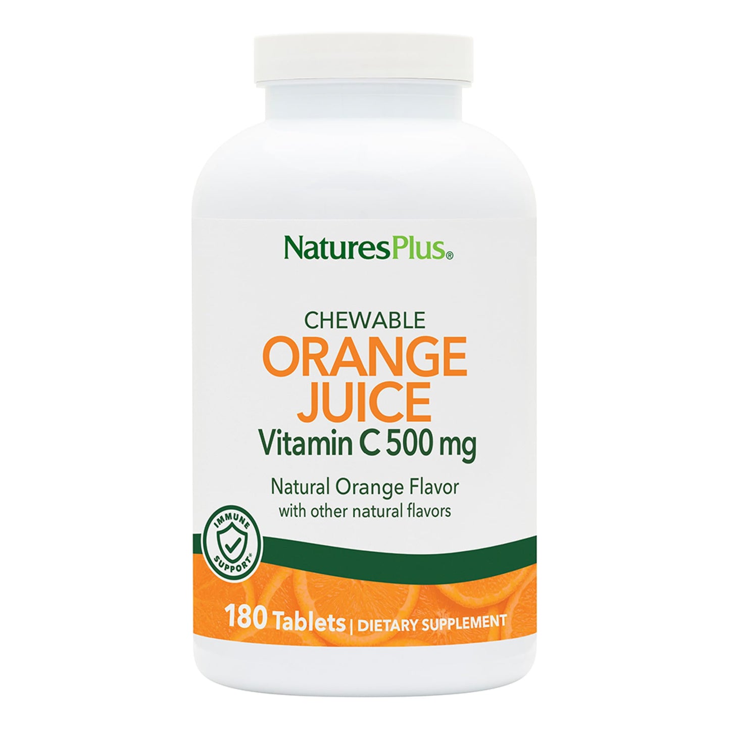 NaturesPlus Orange Juice Vitamin C 500 mg - 360 Servings (2-Pack) - Gentle on Stomach, Vegan, Gluten Free, Immune Support
