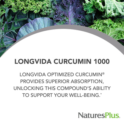 NaturesPlus PRO Longvida Curcumin 1000 mg – 30 Tablets | Antioxidant Support