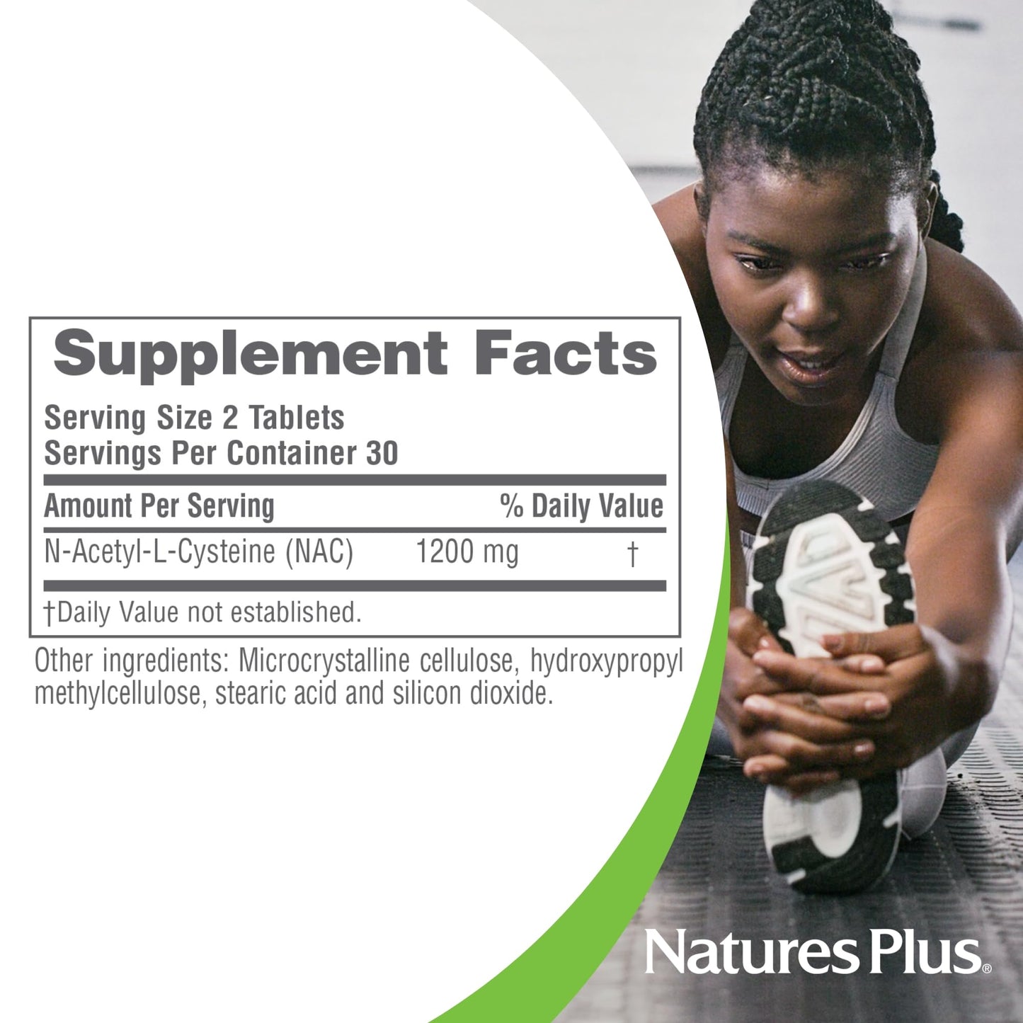 NaturesPlus PRO NAC 1200 mg - 60 Tablets | Replenish Glutathione - 30 Servings