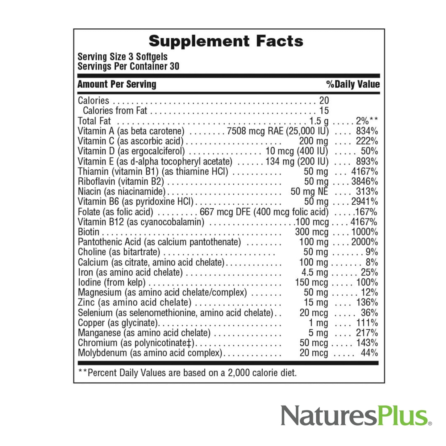 NaturesPlus Regeneration - 90 Softgels (Pack of 2) | Gluten Free Multivitamin & Mineral