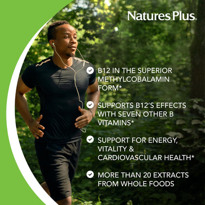 NaturesPlus Source of Life Garden Vitamin B12 – 60 Vegan Capsules (Pack of 2)
