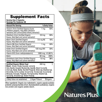 NaturesPlus Source of Life Garden Vitamin B12 – 60 Vegan Capsules (Pack of 2)