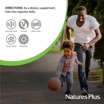 NaturesPlus Source of Life Garden Vitamin B12 – 60 Vegan Capsules (Pack of 2)