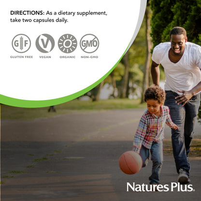 NaturesPlus Source of Life Garden Vitamin D3-60 Vegan Capsules | Immune Support, Organic, Non-GMO, Gluten Free