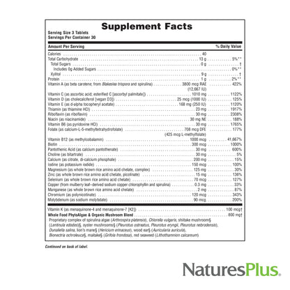 NaturesPlus Source of Life Gold Multivitamin - 90 Chewable Tablets Pack of 2 - Gluten Free - 60 Total Servings