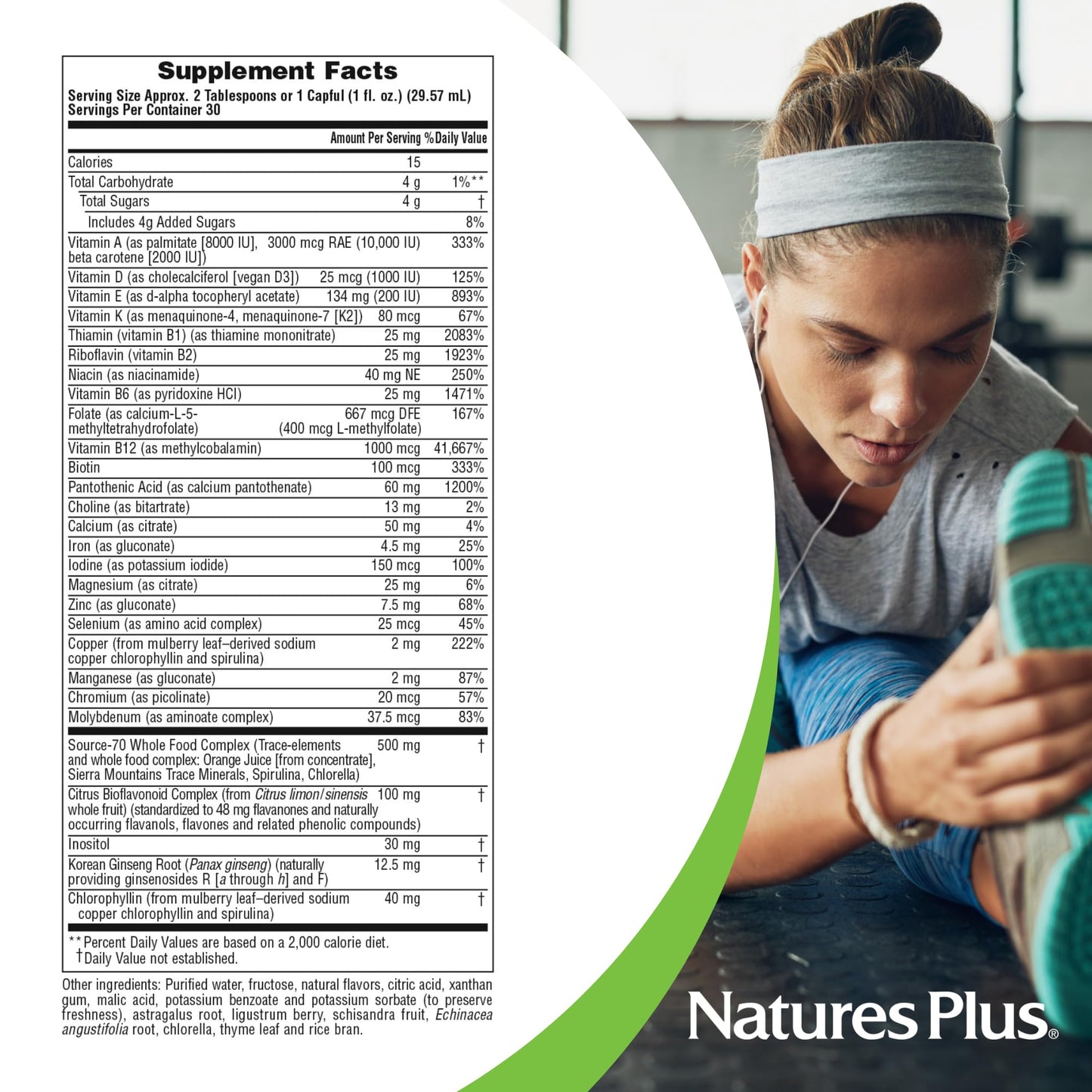 NaturesPlus Source of Life Liquid Tropical Fruit – Pack of 2, 60 Servings, Gluten Free & Vegetarian