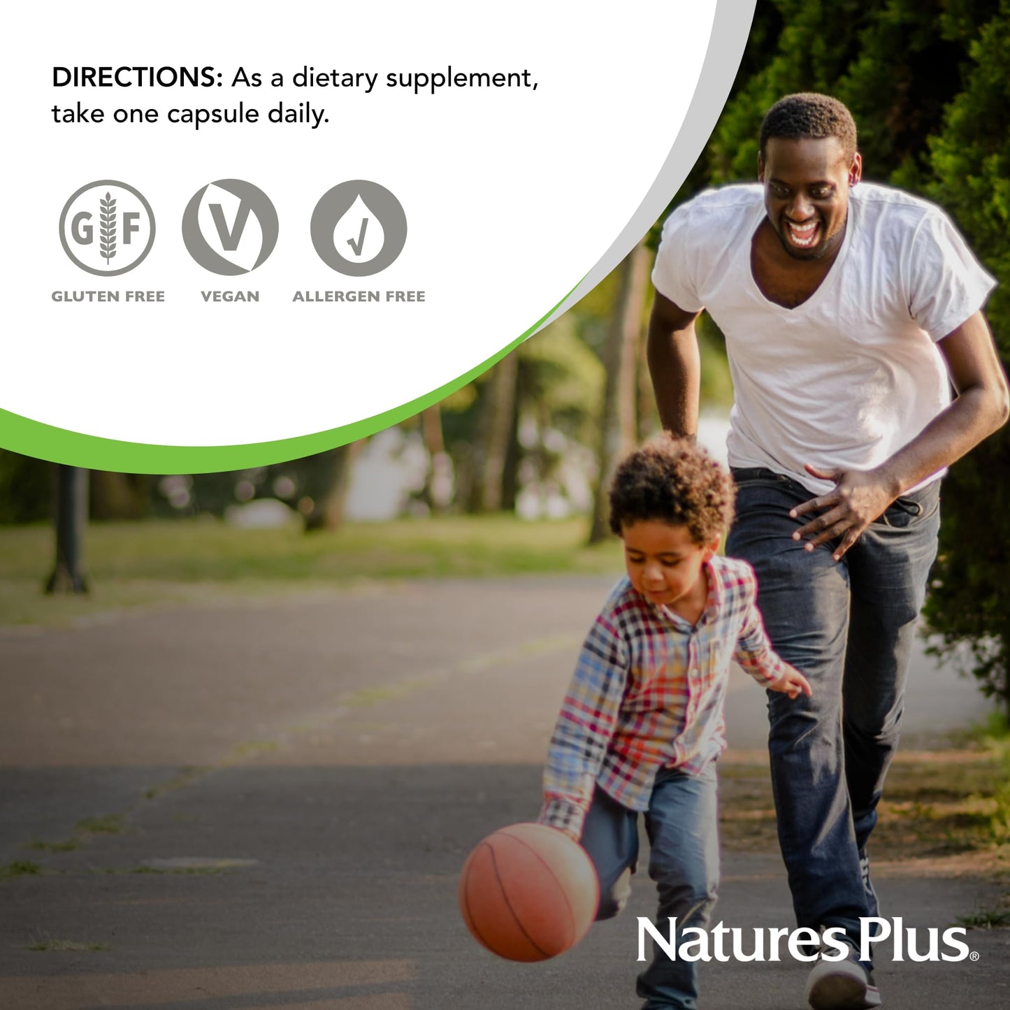 NaturesPlus Super B50-60 Vegetarian Capsules – High Potency B Complex, Gluten-Free, 60 Servings