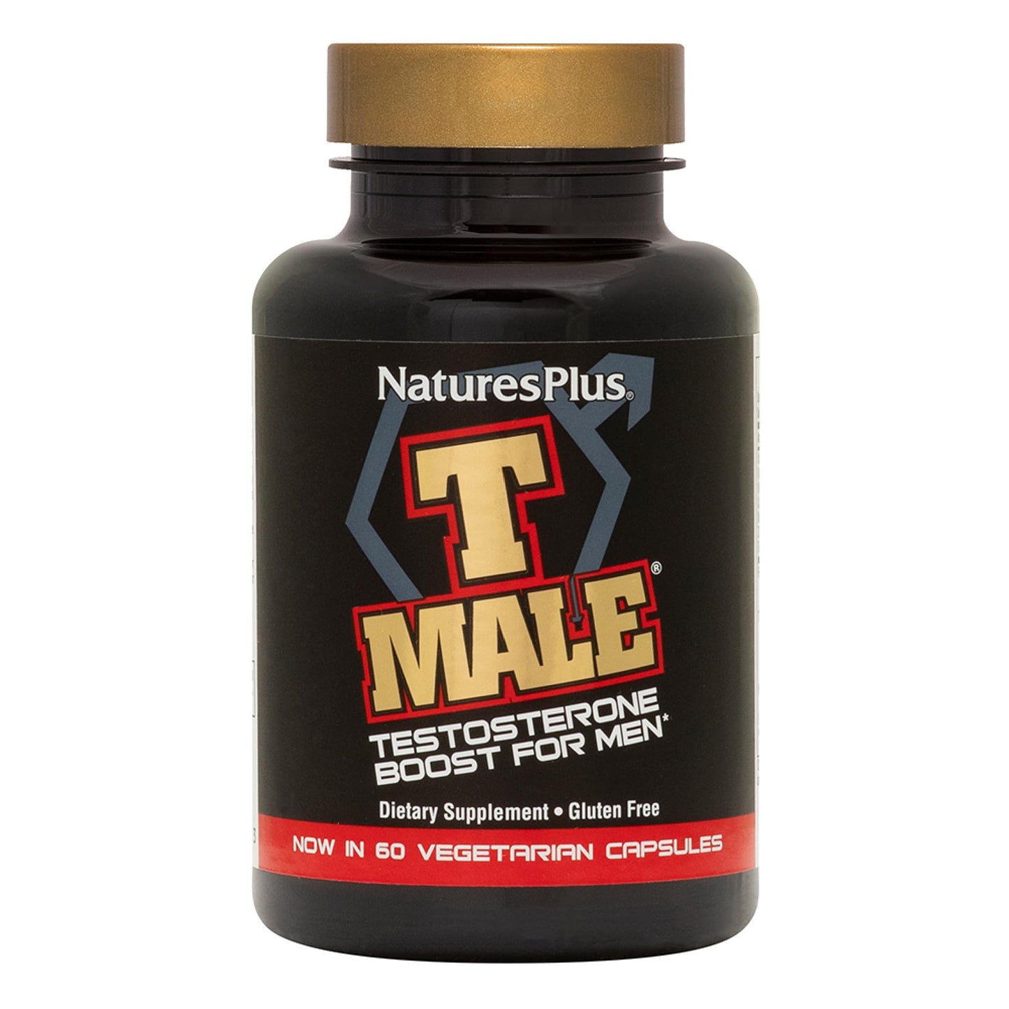 NaturesPlus T Male - 60 Vegetarian Capsules | Hormone Support & Mood