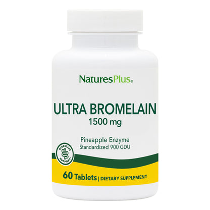 NaturesPlus Ultra Bromelain 1500 mg - 120 Servings (2x60) | Joints & Digestive Health