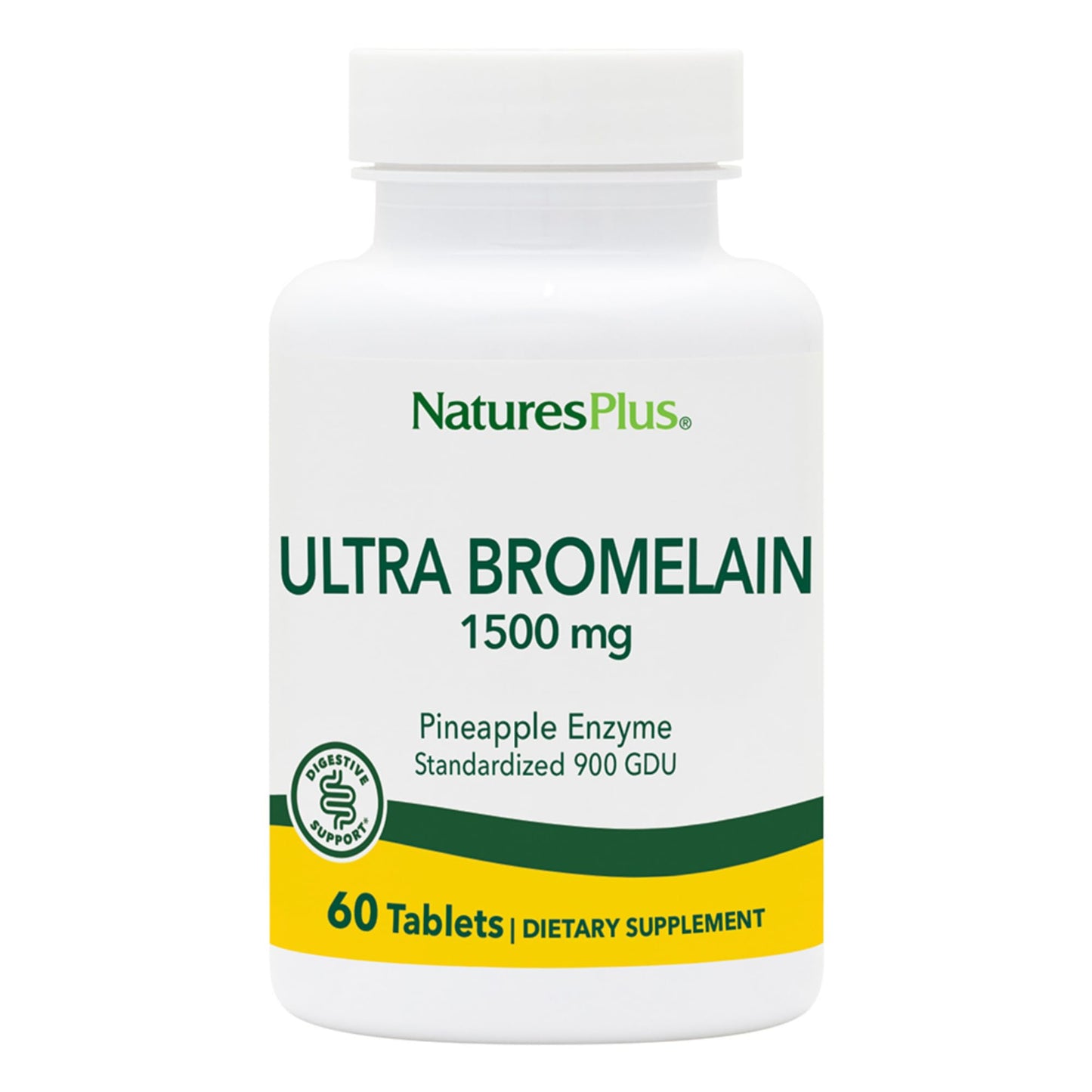 NaturesPlus Ultra Bromelain 1500 mg — 60 Tablets | Digestive & Joint Support