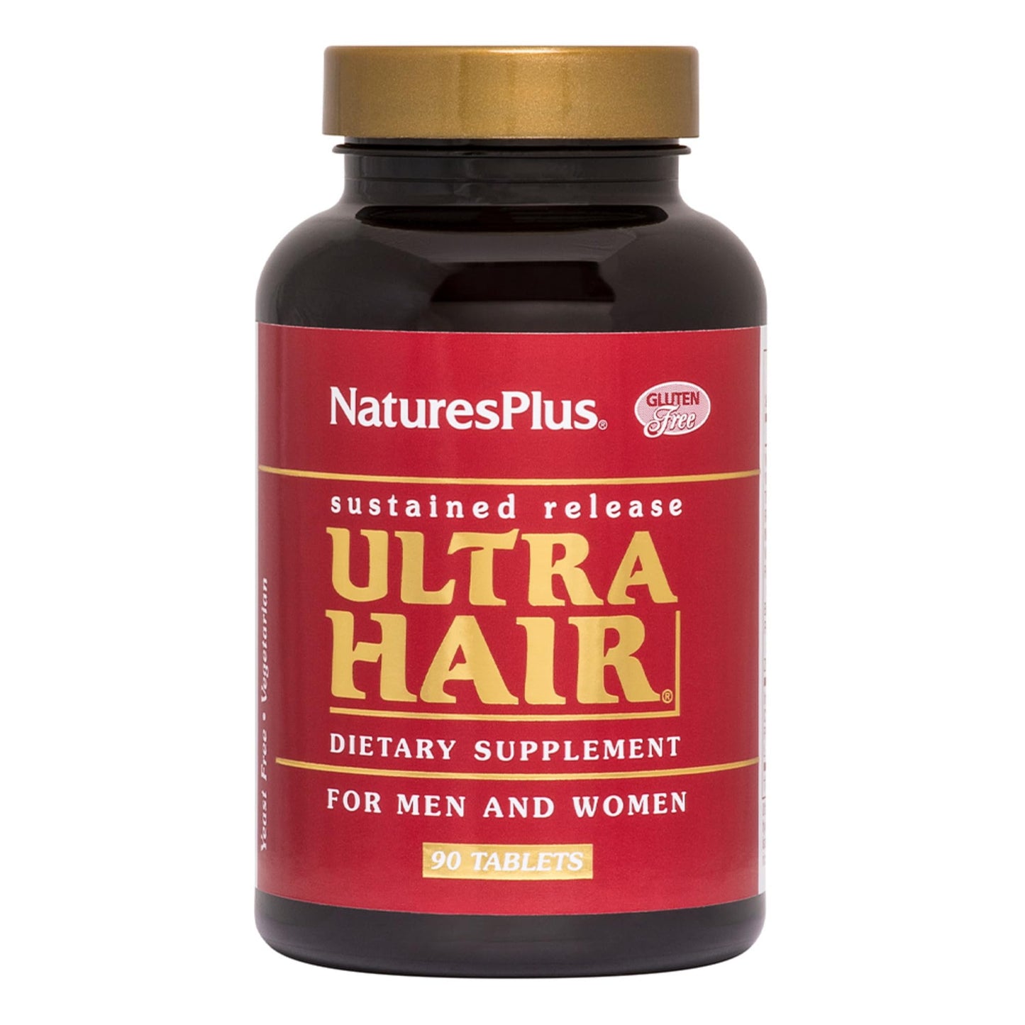 NaturesPlus Ultra Hair – 90 Tablets (Pack of 2), Sustained Release, Gluten Free – 90 Servings