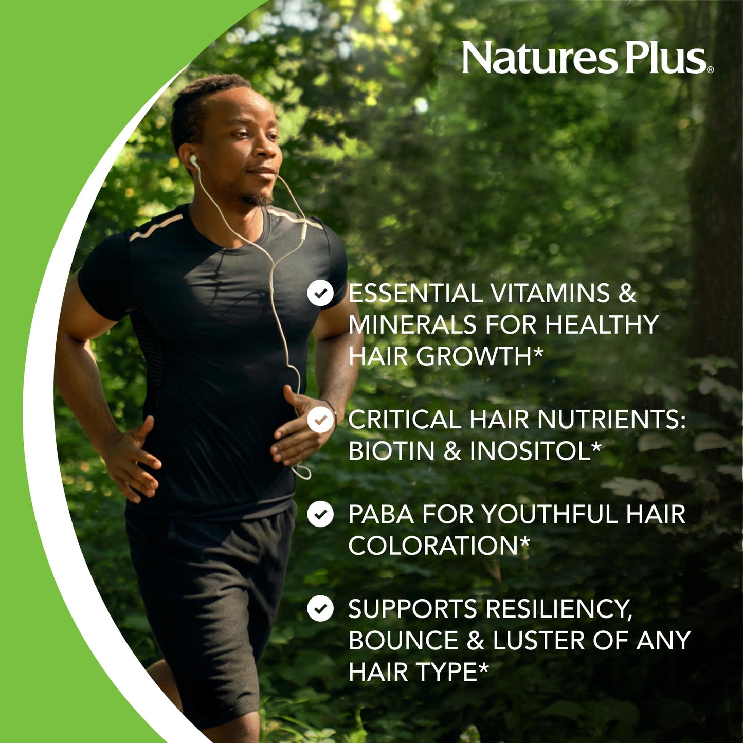 NaturesPlus Ultra Hair - 120 Mini Tablets (Pack of 2) | 60 Servings | Gluten Free