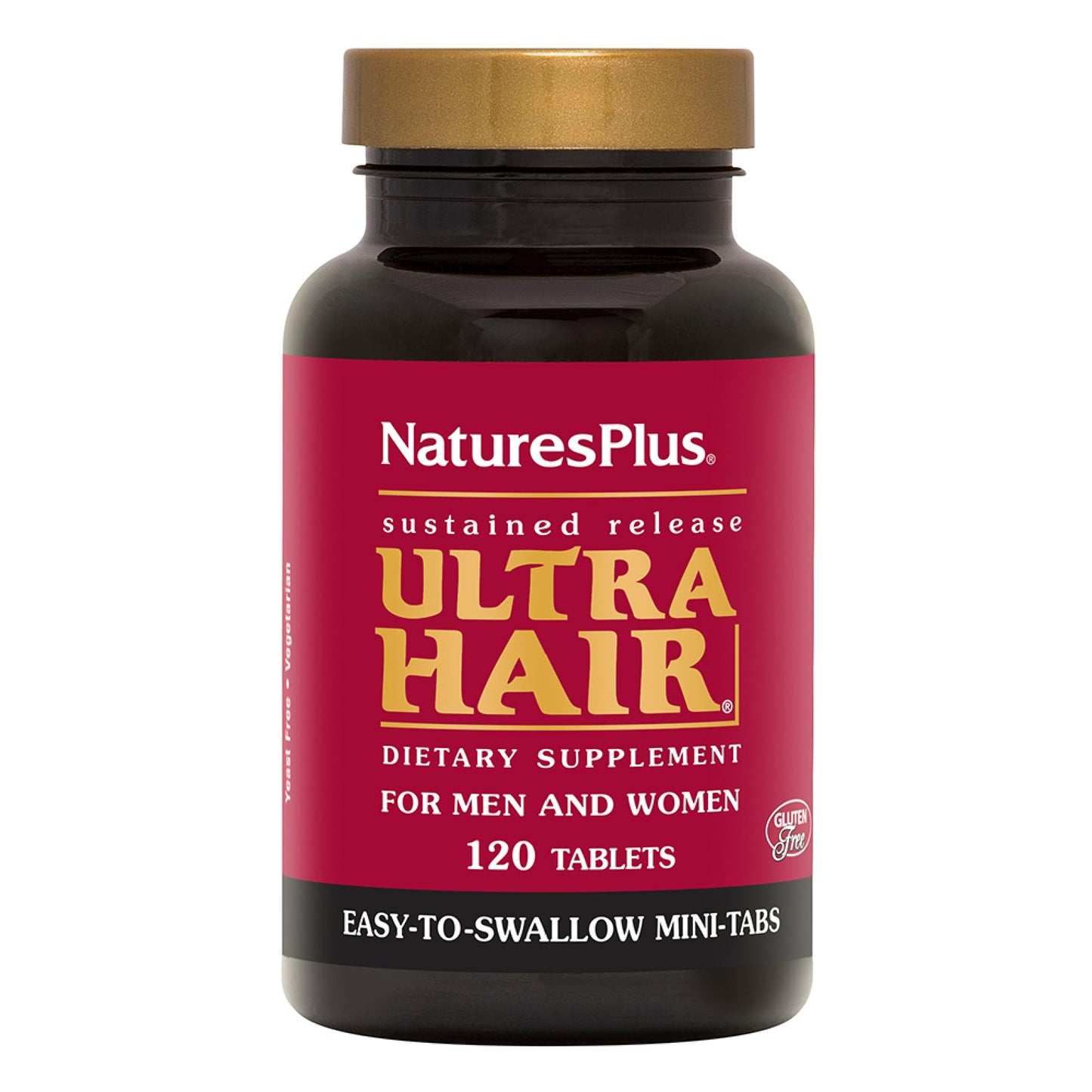NaturesPlus Ultra Hair - 120 Mini Tablets (Pack of 2) | 60 Servings | Gluten Free