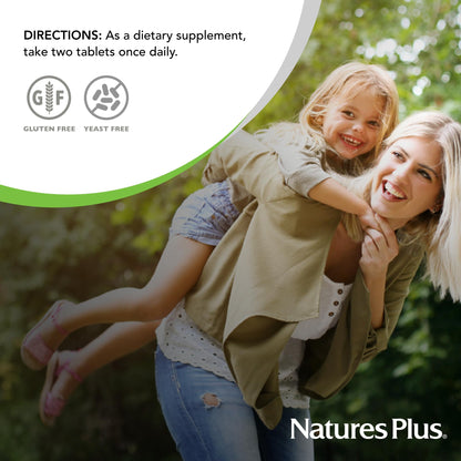 NaturesPlus Women's Ultra Hair Plus - All-Natural Hair Growth Supplement (60 Tablets) | Biotin | Gluten-Free