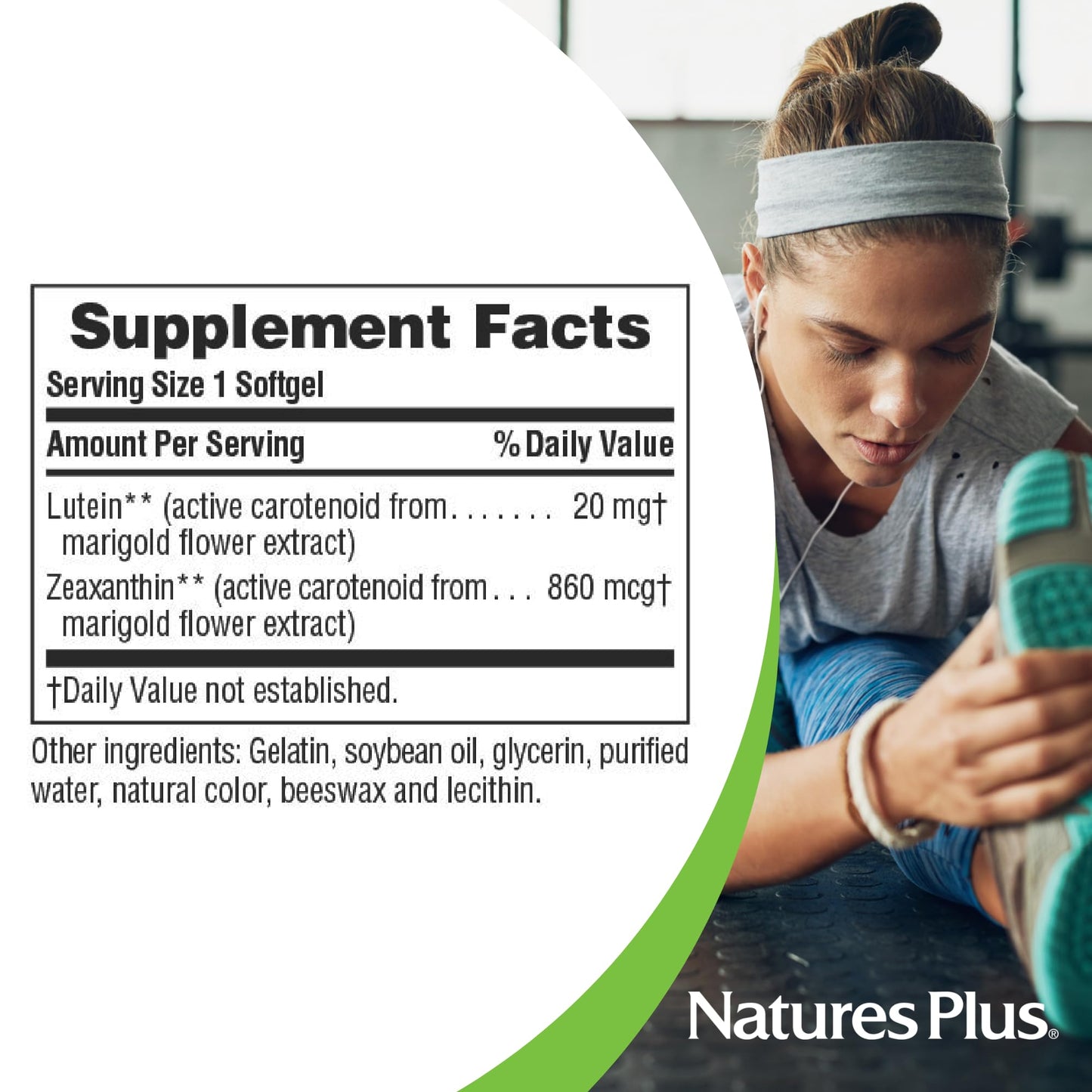 NaturesPlus Ultra Lutein 20 mg - 60 Softgels | Eye Health Support - 60 Servings