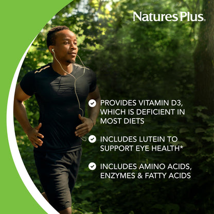 NaturesPlus Ultra Source of Life Liquid Mango Pineapple – Multivitamin with D3 & Lutein | Gluten Free & Vegetarian