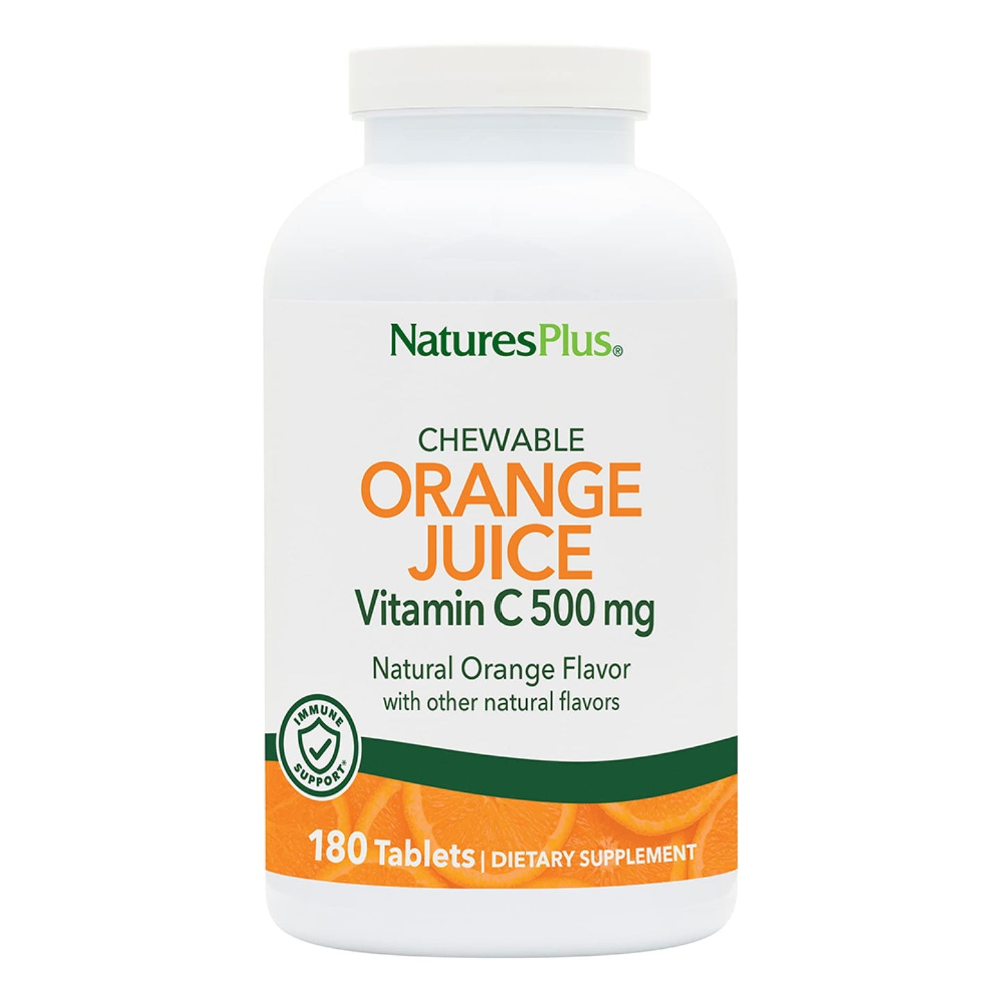 NaturesPlus Vitamin C 500 mg Chewable (180 Tablets) | Immune Support