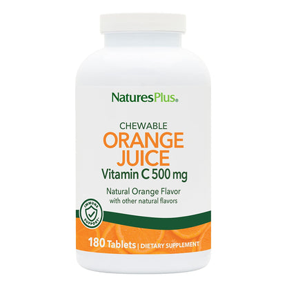 NaturesPlus Vitamin C 500 mg Chewable (180 Tablets) | Immune Support