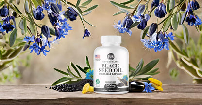 NaturoBliss Black Seed Oil Softgels – 150 Vegan, Non-GMO, Cold-Pressed Nigella Sativa