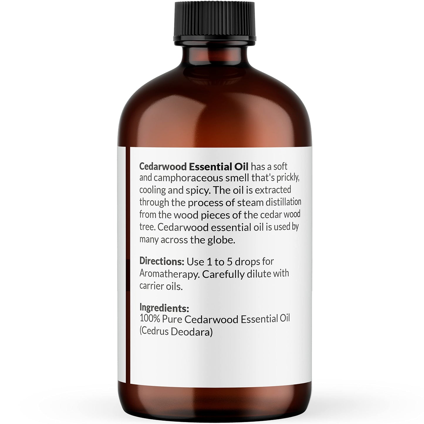 NaturoBliss Cedarwood Essential Oil – 100% Pure, Therapeutic Grade, 4 oz