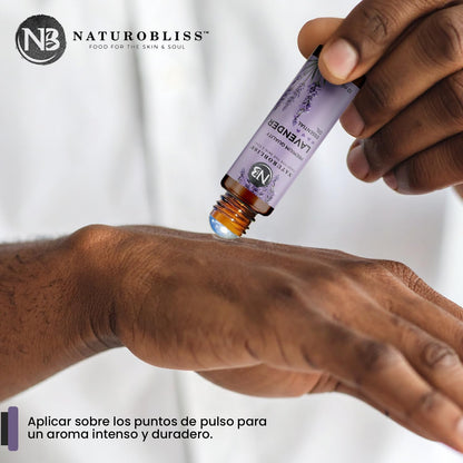 NaturoBliss Lavender Essential Oil Roll-On 10 ml – 100% Pure & Soothing