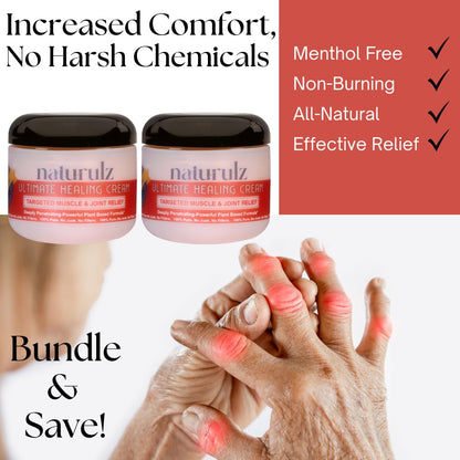 Naturulz Ultimate Healing Cream 4oz Bundle | Plant-Based Relief