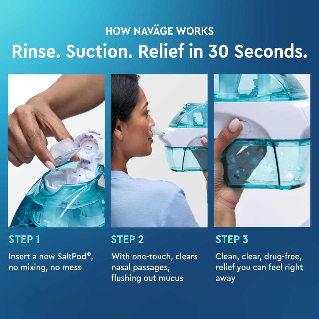 Navage Essentials Bundle – Nasal Irrigation System with SaltPods
