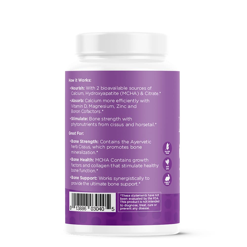 nbpure Happy Bones Better Bone Support Supplement, 120 Capsules