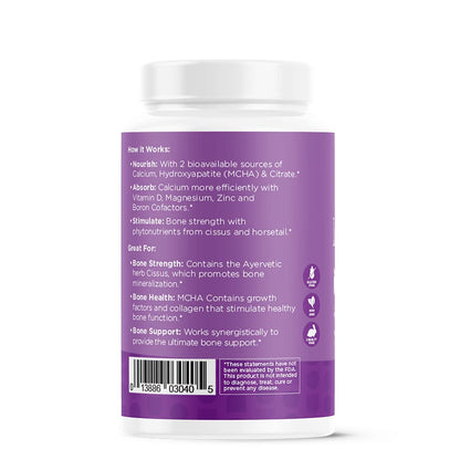 nbpure Happy Bones Better Bone Support Supplement, 120 Capsules