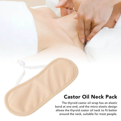 Organic Castor Oil 2 Piece Pack with a Bamboo Neck Wrap