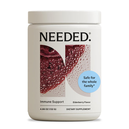 Needed Immune Support Powder – Pregnancy-Safe Zinc & Elderberry for the Whole Family