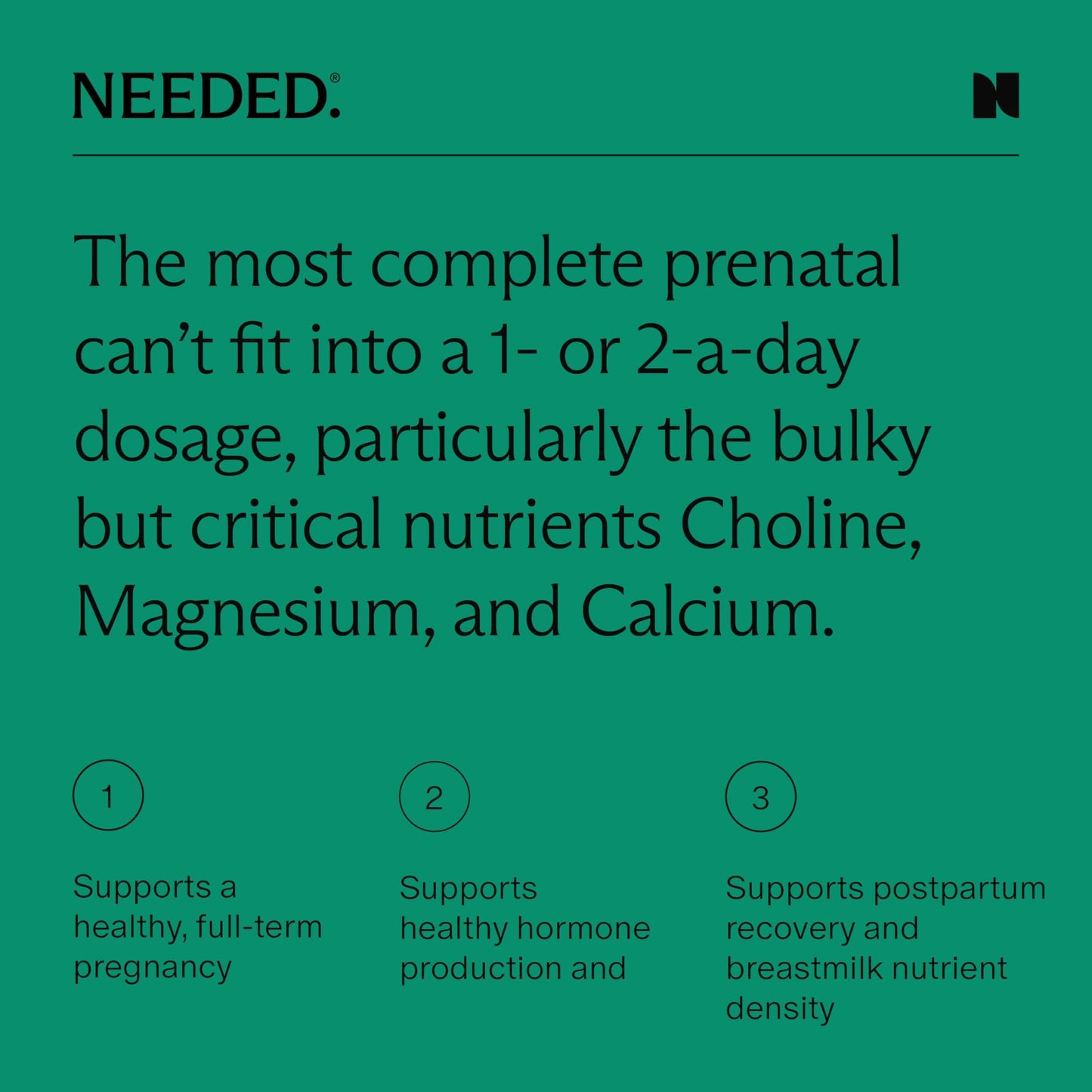 Needed Women's Multivitamin – 23 Vitamins & Minerals for Daily Wellness | Citrus Scent