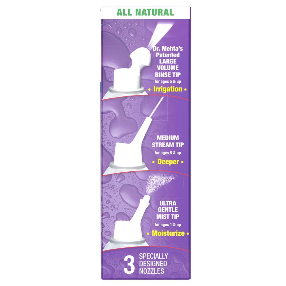 NeilMed NasaMist All in One Multi-Purpose Saline Spray, 6.3 Fl Oz