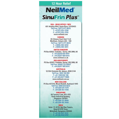 NeilMed Sinufrin Plus Decongestant Moisturizing Gel – Quick Nasal Relief, No-Drip, 0.5 fl oz